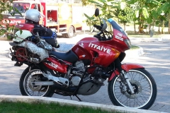 Das Feuerwehr Motorrad